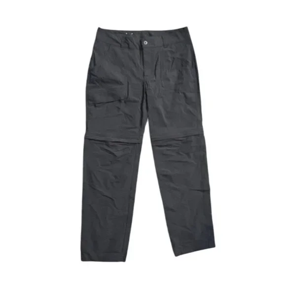 Columbia Mens Convertible Hiking Pants Gray Size 14Nylon Lightweight Outdoor